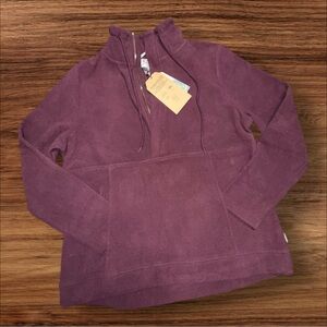 Avalanche Women’s Quarter Zip Fleece Pullover Size Large Plum Purple NWT